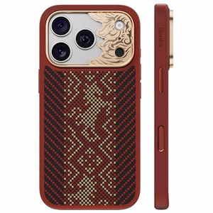 Punane Benks Magnetic Armor Pro Knight kevlari ja metallraamiga ümbris (C.K.FL.AP.GD.BA73) mudelitele iPhone 18 Pro Max / iPhone 17 Pro Max Camera Controli nupuga