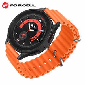 Strap to Samsung Galaxy Watch Forcell Forcell F-Design FS01 silicone holes 22 mm orange