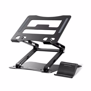 Wozinsky WRS-CPY75DSB алюминиевая подставка для ноутбука и планшета + подставка для смартфона - чёрный