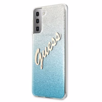 Guess GUHCS21MPCUGLSBL S21+ G996 sinine/sinine kõvakaaneline Glitter Gradient Script