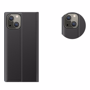 Sleep Case raamaturiiuli tüüpi ümbris nutika aknaga iPhone 13 sinine