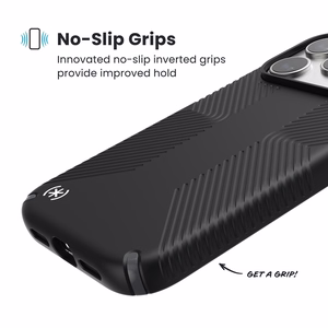 Speck Presidio2 Grip MagSafe ümbris seadmele iPhone 17 Pro, Black / Slate Grey värvitoonis