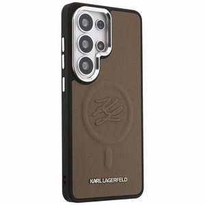 Karl Lagerfeld ümbris Embossed Ring Initials MagSafe Samsung Galaxy S26 Ultra pruun