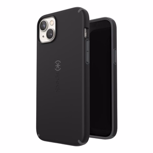Speck CandyShell Pro + MagSafe ümbris seadmele iPhone 14 Plus, Microban mikroobivastase kaitsega, Black / Slate Grey värvikombinatsioon