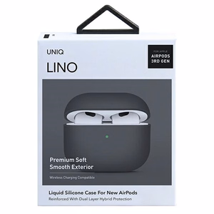 Uniq Lino Silikoonist ümbris AirPods 3 jaoks - hall