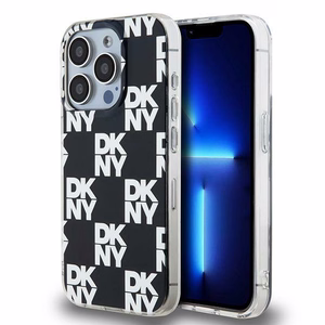 DKNY IML Checkered Mono Pattern ümbris jaoks iPhone 15 Pro Max - must