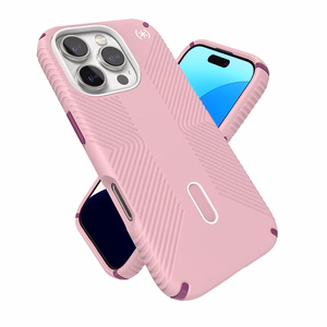 Speck Presidio2 Grip ClickLock & MagSafe ümbris seadmele iPhone 16 Pro, Wednesday Pink / Boysenberry Purple / valge