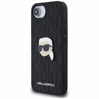Karl Lagerfeld Monogram Karl Head Pin iPhone 16e Ümbris - Must