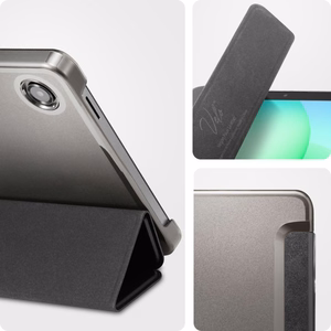 Spigen Smart Fold ümbris Samsung Galaxy Tab A9 / A11 jaoks - must