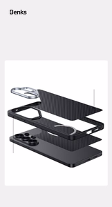 Benks Magnetic Armor Pro Kevlar Ümbris Metal Frame 600D (G050) for Samsung Galaxy S26 Ultra must