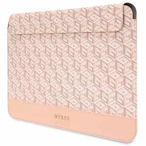 Guess GCube Stripes ümbris jaoks a 14" laptop - roosa