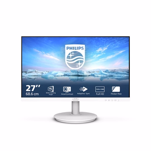 Philips V Line 271V8AW/00 monitor 68,6 cm (27") 1920 x 1080 pikslit Full HD LCD valge