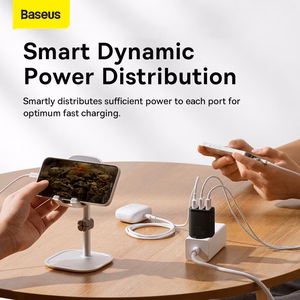 Baseus Compact Quick Charger, 3x USB, 17W (Must)
