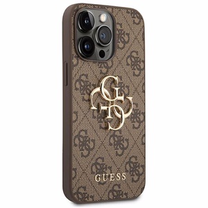 Guess GUHCP14X4GMGBR iPhone 14 Pro Max 6,7" brązowy/pruun hardcase 4G Big Metal Logo
