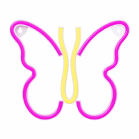 Neon LED Light BUTTERFLY roosa NNE03 Neolia