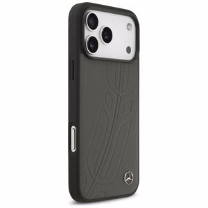Mercedes Leather Large Laurel Leave MagSafe Ümbris jaoks iPhone 17 Pro Max - Must and Hall