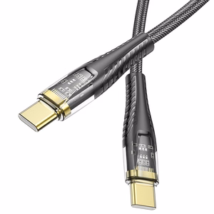 Kaabel USB C to USB C Hoco 3A 60W 1,2 m U121 must