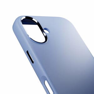 Pure Icon Mag Pro Liquid Silicone Ümbris jaoks iPhone 17, MagSafe Compatible, with Camera Protection and Aluminum Buttons - Sinine