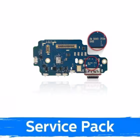 Charging Port Ühildub Samsung S908 S22 Ultra Koos Flex / Plata (Service Pack)