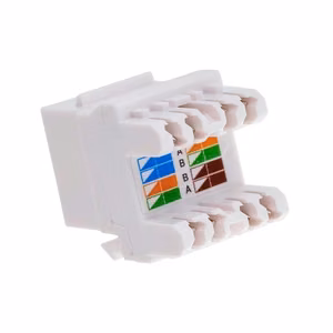 Alantec MKN-U5-1 juhtme ühenduspesa RJ45 valge