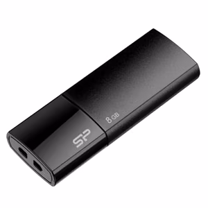 Silicon Power Ultima U05 SP008GBUF2U05V1K – 8 GB USB-A mälupulk, must