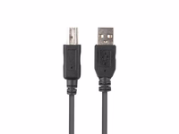 Lanberg CA-USBA-15CU-0010-BK kabel USB 1m 2.0 USB A->USB-B must