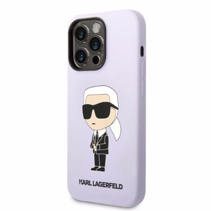Karl Lagerfeld KLHCP14LSNIKBCU iPhone 14 Pro Ümbris - lilla