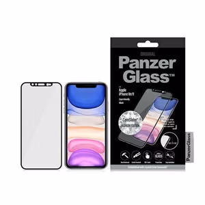 PanzerGlass E2E Super+ karastatud klaas with camera cover with Swarovsky crystal jaoks iPhone XR / 11 - with must raamiga