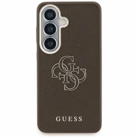 Guess ümbris Grained Big 4G Metal Logo Samsung Galaxy S26 pruun