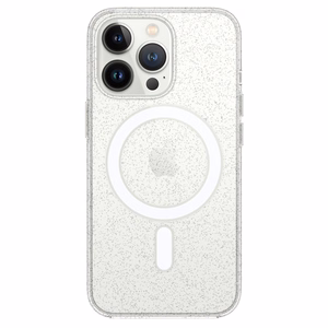 Прозрачный чехол Tel Protect MagSilicone для iPhone 15 Pro Max с блёстками