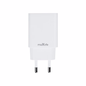 Maxlife MXTC-13-20AC PD QC laadija 1x USB-C 1x USB 20W valge