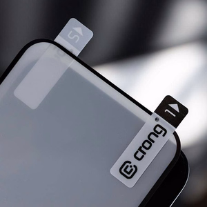 Crong 7D Nano Flexible Glass 9H kogu ekraani kattev hübriidne ekraanikaitse seadmele iPhone 14 Pro