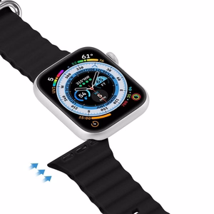 DUX DUCIS strap OCEAN WAVE silicone jaoks Apple Watch 38 / 40 / 41 mm must