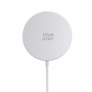 Traadita laadija BLUE STAR Charing Pad 15w ühilduv MagSafe valge