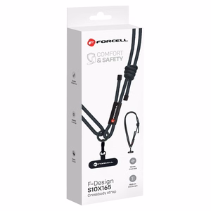 FORCELL F-DESIGN S10X165 crossbody phone lanyard with adjustable length (max 82,5cm in the loop) must