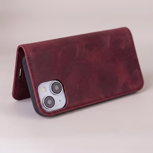 Smart Suede ümbris Honor 600 / Honor 600 Pro tumepunane
