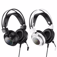 HOCO wire kõrvaklapid USB A + Jack 3,5 mm with microphone gaming W110 2 m valge