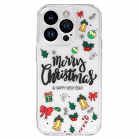 TEL PROTECT Christmas Ümbris jaoks Iphone 13 Pro Max Design 3 Clear