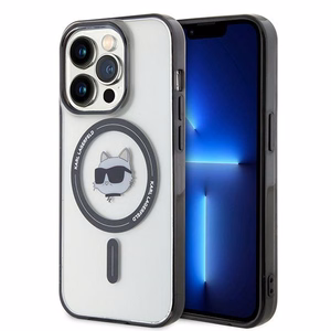 Karl Lagerfeld KLHMP15XHCHNOTK iPhone 15 Pro Max 6.7" прозрачный жёсткий чехол IML Choupette`s Head MagSafe