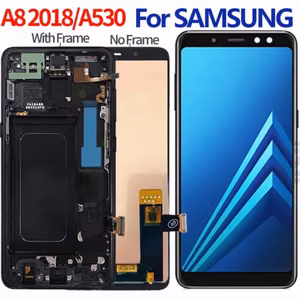 LCD Ekraan Ühildub Samsung A530 A8 2018 Must (OLED-II / INCELL)