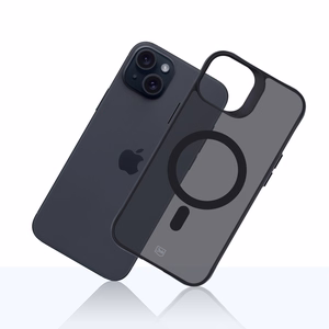 3mk Smoke MagCase with MagSafe jaoks iPhone 15 Plus - semi-läbipaistev