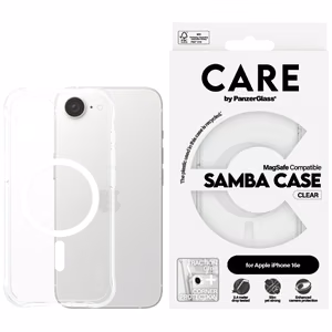 CARE by PanzerGlass Fashion MagSafe iPhone 16e Ümbris - Läbipaistev
