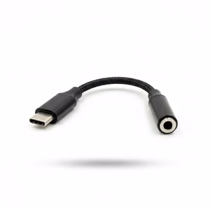 Vakoss TC-5681 kõrvaklapiadapter, USB-C – 3,5 mm mini-jack, must
