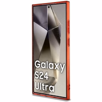 AMG läbipaistev Bicolor MagSafe ümbris jaoks Samsung Galaxy S24 Ultra - must