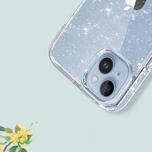 Tech-Protect FlexAir Hybrid Ümbris jaoks Samsung Galaxy S23 FE - Clear-Glitter