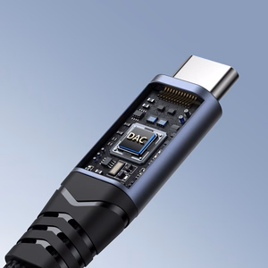 Joyroom SY-C02 2in1 DAC adapter USB-C to USB-C / 3.5 mm mini jack - must