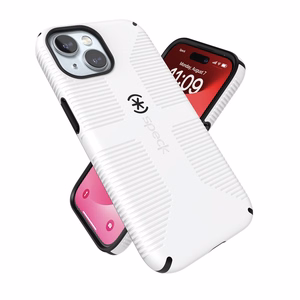 Speck Candyshell Grip MagSafe - iPhone 17e / 16e / 15 / 14 / 13 ümbris (valge / must)