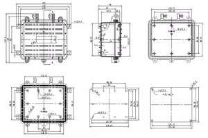 Paigalduskast 164x148x70mm