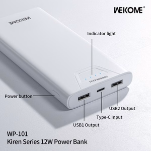Power Bank WK Design "WP-101" Black 10000mAh