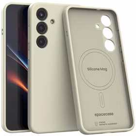 Spacecase Silikoonist Mag ümbris Galaxy S25+ beež